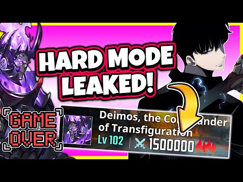 LEAKED! HARDMODE DEIMOS POWER! IS IT GAME OVER FOR LIGHT?! BEST BUILD? [Solo Leveling: Arise]