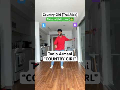 Country Girl ( TrailRide ) Line Dance Tutorial #countrygirl #linedance #trend #tonioarmani