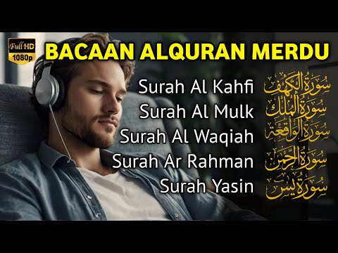 MUROTTAL MERDU Pengantar Tidur AL KAHFI, AL MULK, AR RAHMAN, YASIN, AL WAQIAH | Alaa Aqel