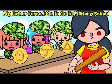 My Father Forced Me To Go To Military School 🚌️🎖️ Very Sad Story | Toca Life World | Toca Boca