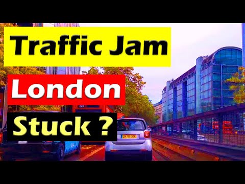 How to Drive through Traffic and Rain in London, UK