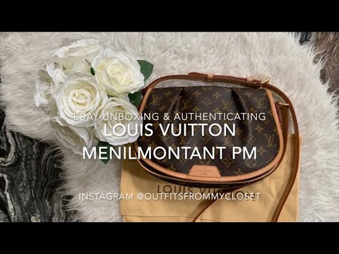 Louis Vuitton Monogram Menilmontant PM Crossbody: eBay Unboxing Authenticating