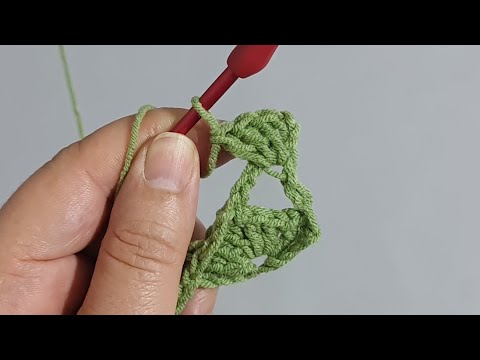 2 Sırda Modeli Çözeceksiniz ⭐ Tığ işi  - DOUBLE SIDED FLAG STITCH - Fancy crochet stitch