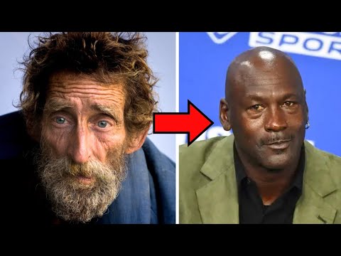 Homeless man asks Michael Jordan "can you give me 1$" Michael Jordan's response is Shocking