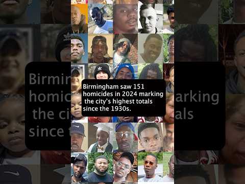 Birmingham breaks 91 year old homicide record with 151 homicides in 2024. #birmingham