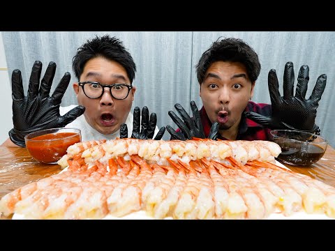 【ASMR】生エビ100匹を爆食いしまくったら幸せすぎた。。。