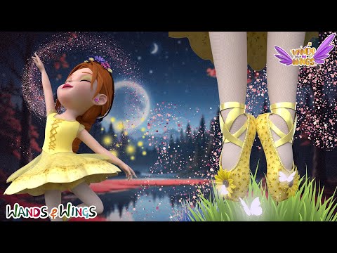 Princesses Ballet Dance | Magical Shoes + Princess Doll Dress Up Song | Kids Songs | Wands and Wings