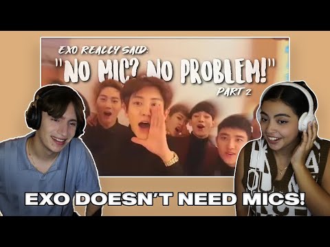 Couple React to EXO really said: "No mic? No problem!" Part 2ㅣReacting to Funny EXO Moments