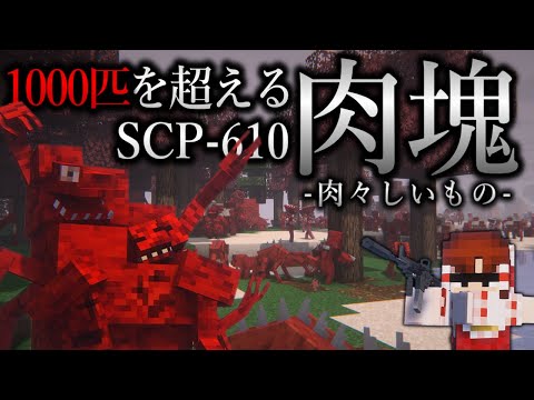 【マイクラ】千匹を超える肉塊寄生虫SCP-610で黄昏の森が完全終了しました「肉塊戦線異常あり」#８【ゆっくり実況マルチ】【Minecraft】【マイクラ軍事】The flesh that hates