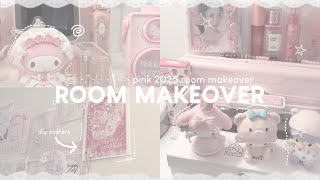 2025 PINK ROOM MAKEOVER 🥛🍓 sanrio & soft aesthetic ♡︎