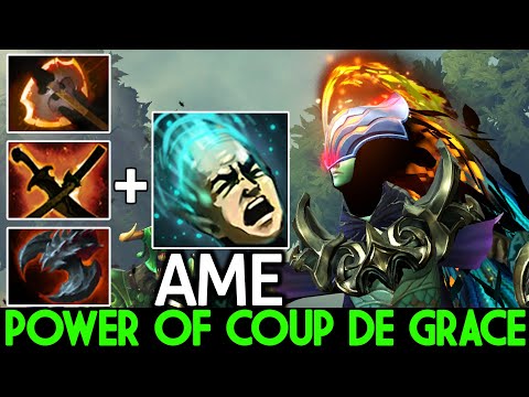 AME [Phantom Assassin] Power of Coup de Grace One Jump Kill Dota 2