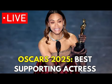 🔴OSCARS 2025: ZOE SALDAÑA WINS HER FIRST ACADEMY AWARD FOR BEST SUPPORTING ACTRESS FOR EMILIA PÉREZ