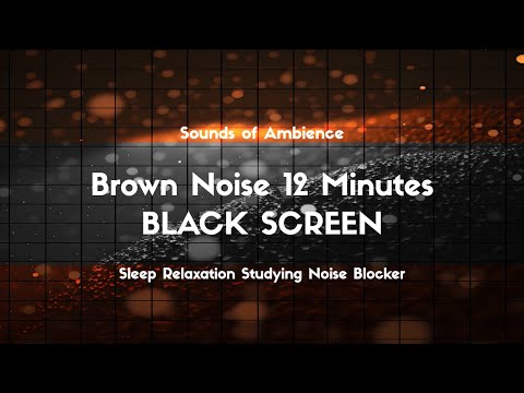 12 Minutes of Zen: The Ultimate Black Screen Brown Noise Mix for Relaxation, Sleep, and Studying