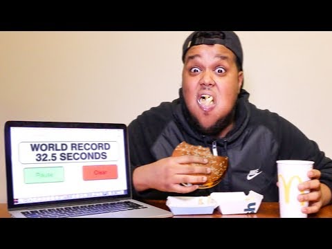 Fastest To Eat McDonalds Meal Wins £1,000 (WORLD RECORD)