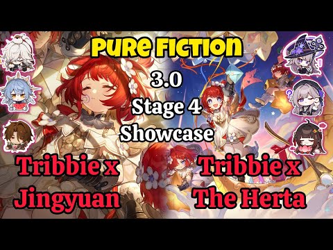 E0S0 Tribbie x Jingyuan & E0S0 Tribbie x The Herta Purefiction Stage 4 Showcase / Hsr