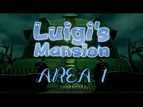 LUIGI'S MANSION - Full Game Walkthrough (Area 1) - No Commentary