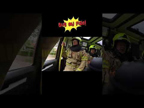 VOLUNTEER Firefighters Jump into Action to Battle Raging Bus Inferno