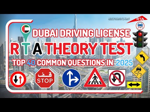 2025 RTA Theory Test  practice questions | Dubai Driving License Top 40 Common questions