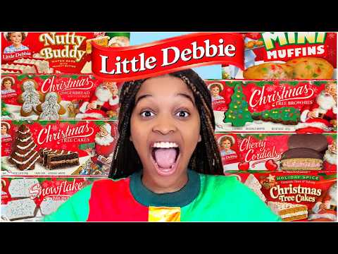 We Tried EVERY Little Debbie Christmas Snack | Vlogmas Day 1