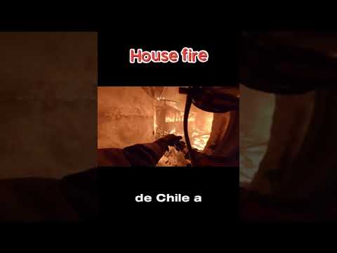 Structure fire - Firefighters chile