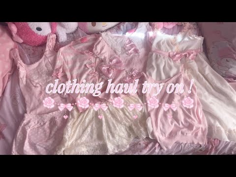 mercari japan clothing haul and try on ! ( ^ ‿ ^ )