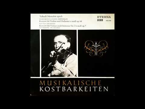 F. Mendelssohn Bartholdy - Violin Concerto in E minor Op.64 (Menuhin/Kurtz/Philh. Orch., 1959)