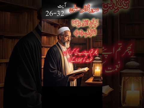 surah el-rehman ayet 26-32 (with urdu translation) beautiful voice of hafiz tahir qadri #shorts