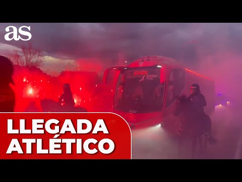 El ESPECTACULAR RECIBIMIENTO al ATLÉTICO de MADRID en el METROPOLITANO