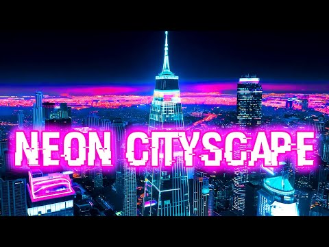 Neon Cityscape: Synthwave, Chillwave, Retrowave, Electro, 80s & Vaporwave Mix / Neon City Ambience