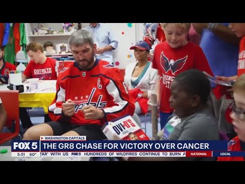 Washington Capitals star Alexander Ovechkin joins the Gr8 Chase for Victory Over Cancer