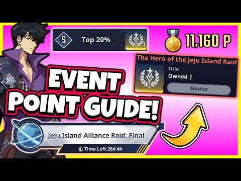 EVENT POINT GUIDE! RAREST TITLE! MAXIMIZE YOUR POINTS! JEJU RAID! [Solo Leveling: Arise]