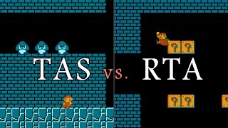 Super Mario Bros. TAS vs. RTA Former World Record (4:54.631 by Niftski)