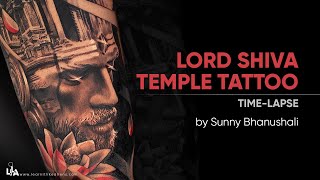 Lord Shiva Tattoo Tutorial - Tattoo Time-lapse (Real time tutorial available)