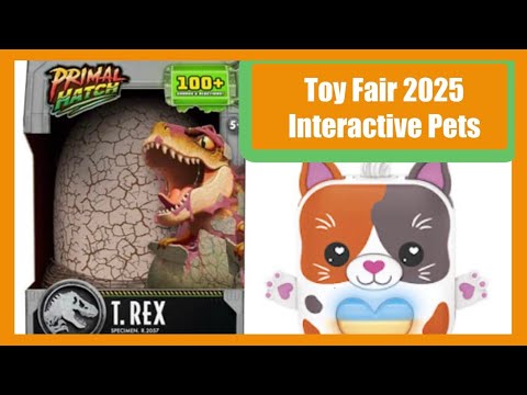 New Interactive Pets at New York Toy Fair 2025: Spin Master Primal Hatch T-Rex & Hasbro Nano-mals