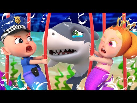 Rescue Baby Shark | Police Baby Shark | Police Officer Song | Rosoo Nursery Rhymes & Kids Songs