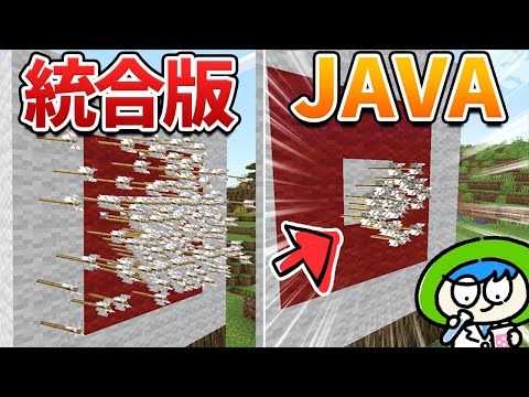 【マイクラ】Javaと統合版違い50選【いくつ知ってる？】