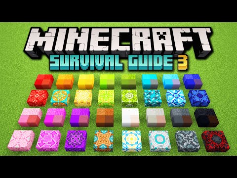 Concrete & Glazed Terracotta! ▫ Minecraft Survival Guide S3 ▫ Tutorial Let's Play [Ep.68]