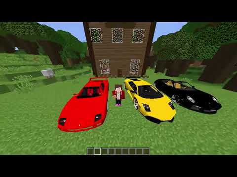 JJ and Mikey are Testing SUPER FAST SPORT CARS in Minecraft!   Maizen Nico Cash