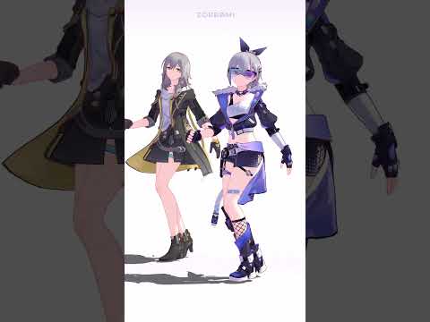 Silver Wolf & Stelle - Shuffle Dance【MMD Honkai: Star Rail】