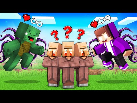 JJ and Mikey Became DARK and TROLL Villagers in Minecraft - Maizen