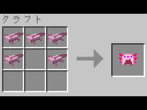 ウーパールーパーになれる装備！？【マインクラフト】【マイクラPE/BE】【アドオン紹介#17】