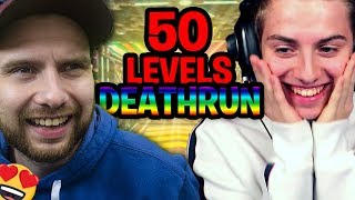 CE DEATHRUN NEON 50 LEVEL EST BEAUCOUP TROP BEAU !! Ft Michou Fortnite Créative