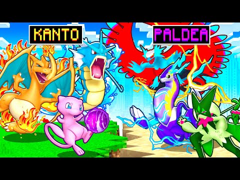 KANTO vs PALDEA POKEMON In Minecraft PIXELMON!