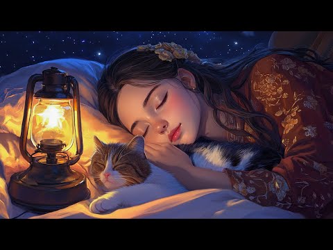 Sleeping Piano Music: Anita Sleeping with Her Cat