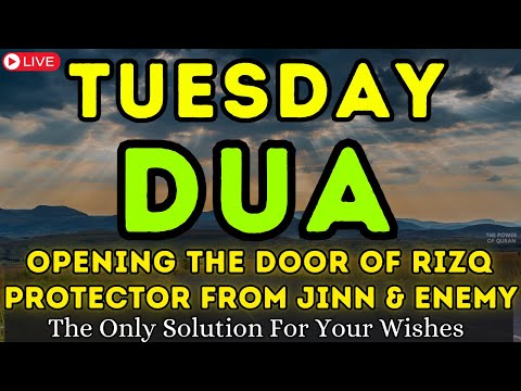 POWERFUL TUESDAY DUA - ALLAH WILL HELP YOU IMMEDIATELY TO GET SUCCESS, PEACE, RIZQ, AND HAPPINESS