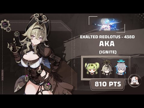 Honkai Impact 3: Exalted RL Argent Knight (AKA) - Ignite (438D) 810 pts - CN HoTr HC Kiana 2*