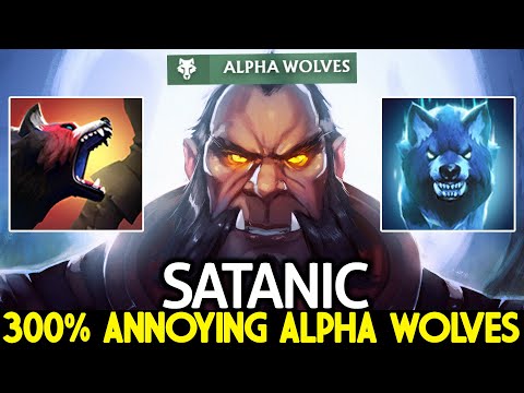 SATANIC [Lycan] 300% Annoying Alpha Wolves New Imba Carry Dota 2