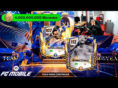 🐐 ME SALE RONALDINHO ICONO TOTY en ESTE PACK OPENING del FC Mobile *Sobre de 2,000 FC Points*