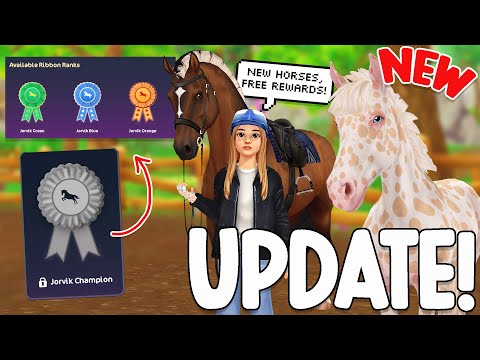 NEW CHAMPIONSHIP PROGRESSION SYSTEM, FREE REWARDS, NEW HORSE COAT COLORS & MORE!! STAR STABLE UPDATE