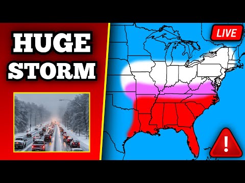 The Massive Winter Storm Of January 5th, 2025, As It Occurred Live...